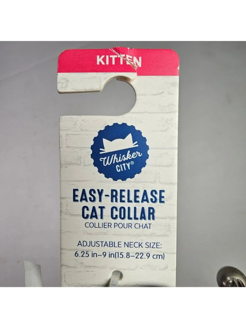 Whisker City Easy-Release Adjustable Kitten Cat Collar 6.25-9